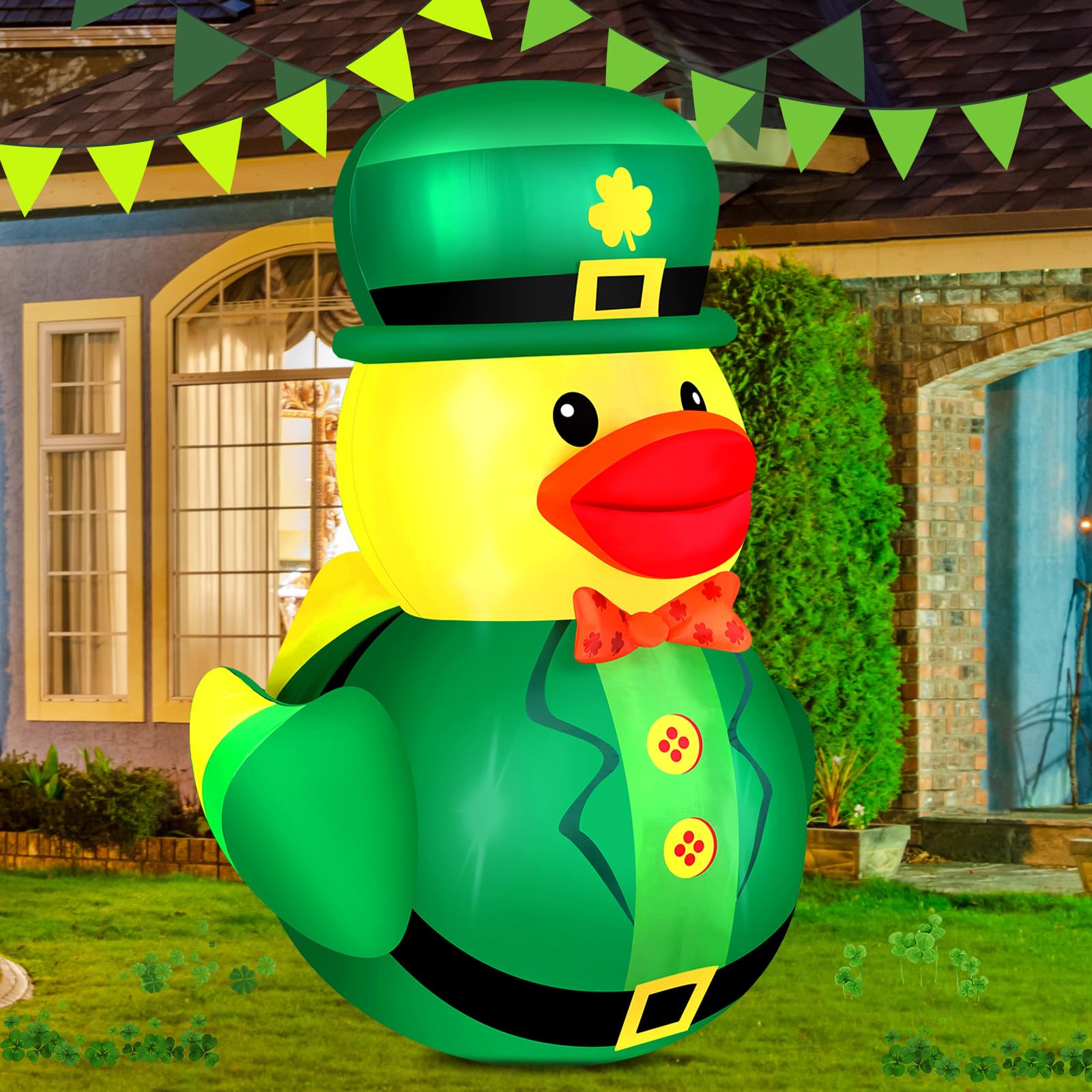 Leyndo LED-lit duck decor adds festive glow to outdoor spaces and celebrations.