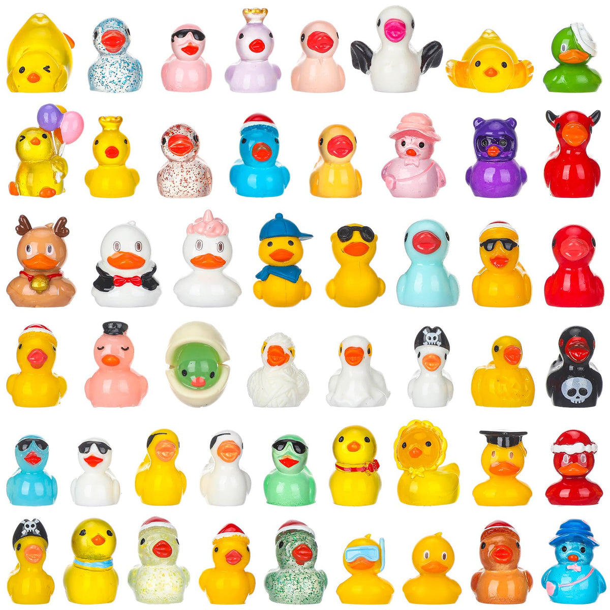 Leyndo mini resin ducks travel ducks brighten shelves and dioramas with playful color.
