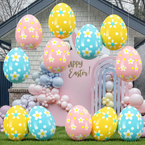 Leyndo yard decor eggs withstand winds for repeated seasonal displays.