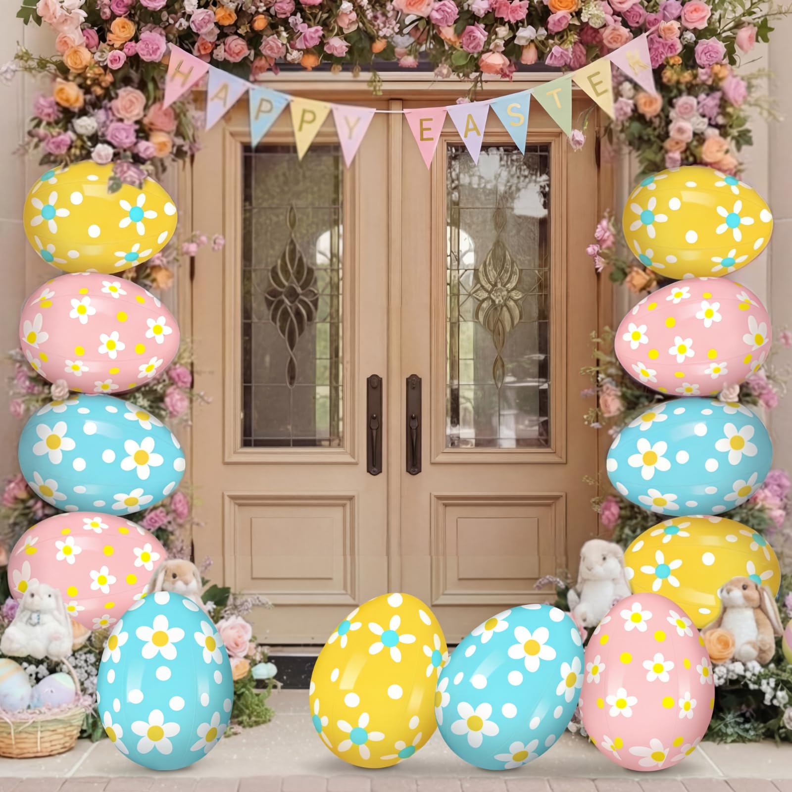 Leyndo PVC eggs are durable and long-lasting for outdoor use.