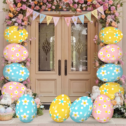 Leyndo PVC eggs are durable and long-lasting for outdoor use.