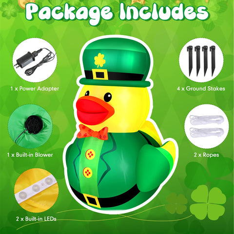 Leyndo giant duck decor for gardens and lawns during festive events.