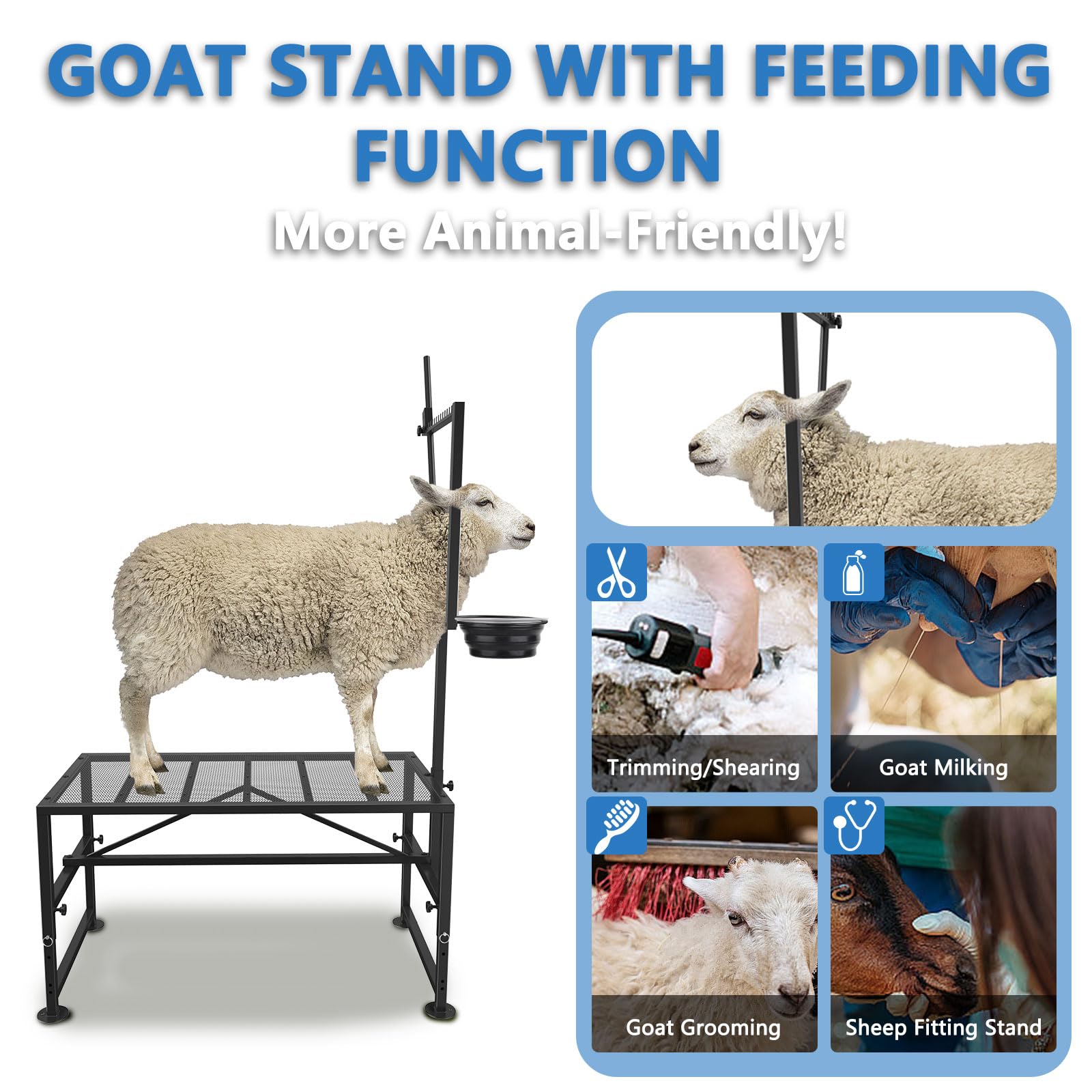 Lezbanz 600lbs stand side view – shows reinforced frame and versatile design.