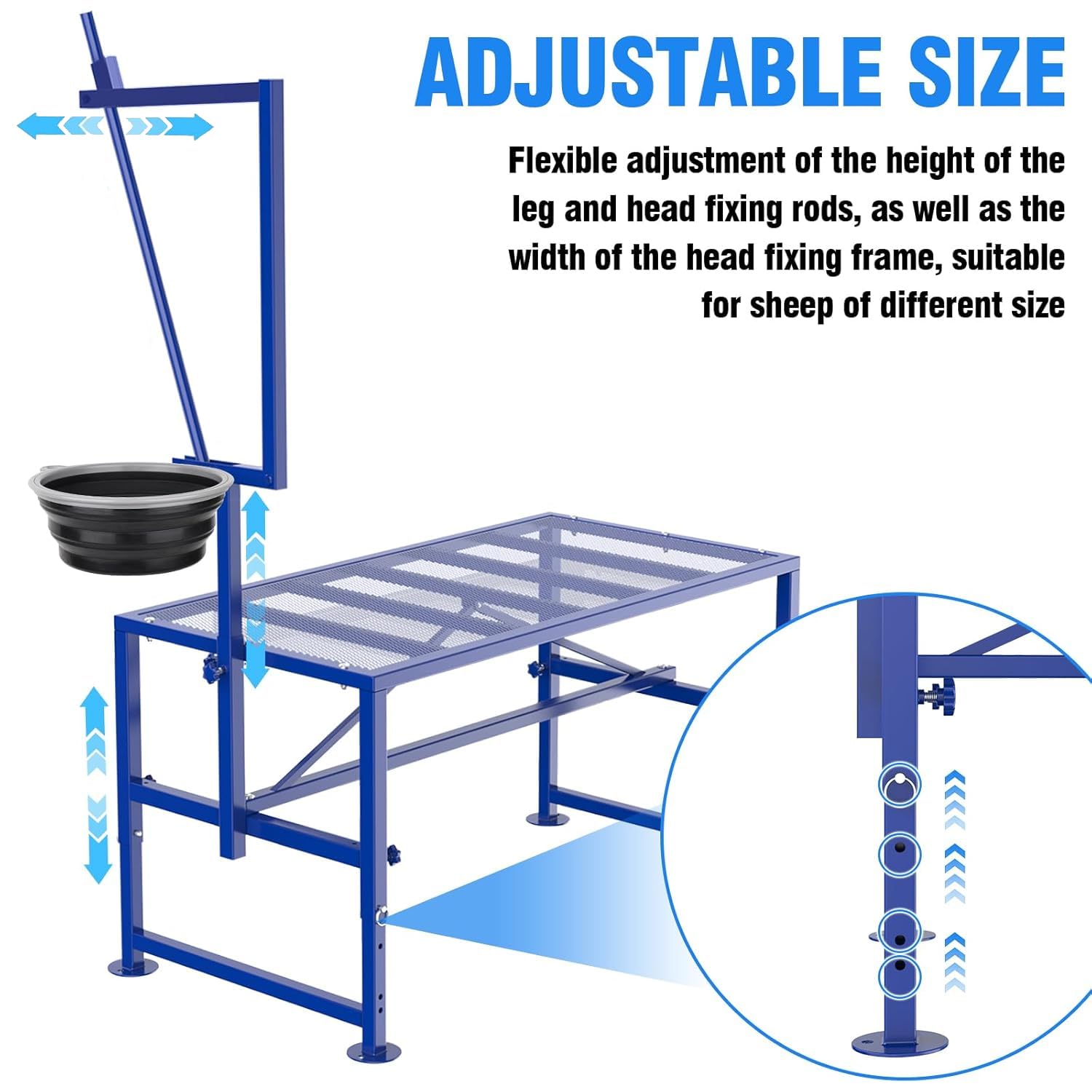 Lezbanz goat stand sturdy frame supports up to 600 lbs