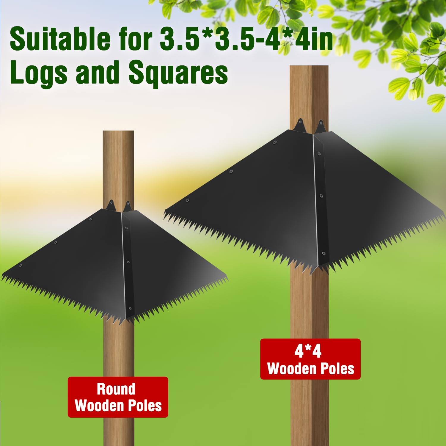 Lezcufer setup demonstrates bird feeder protection with secure post mounting.