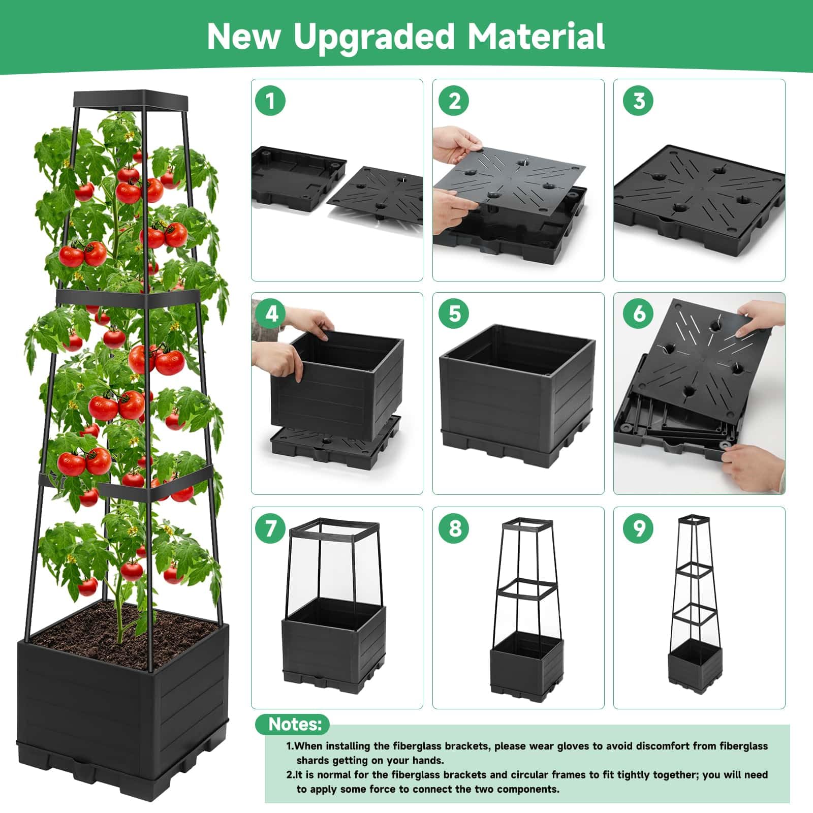 Lezmarket tool-free assembly enables fast, effortless setup.