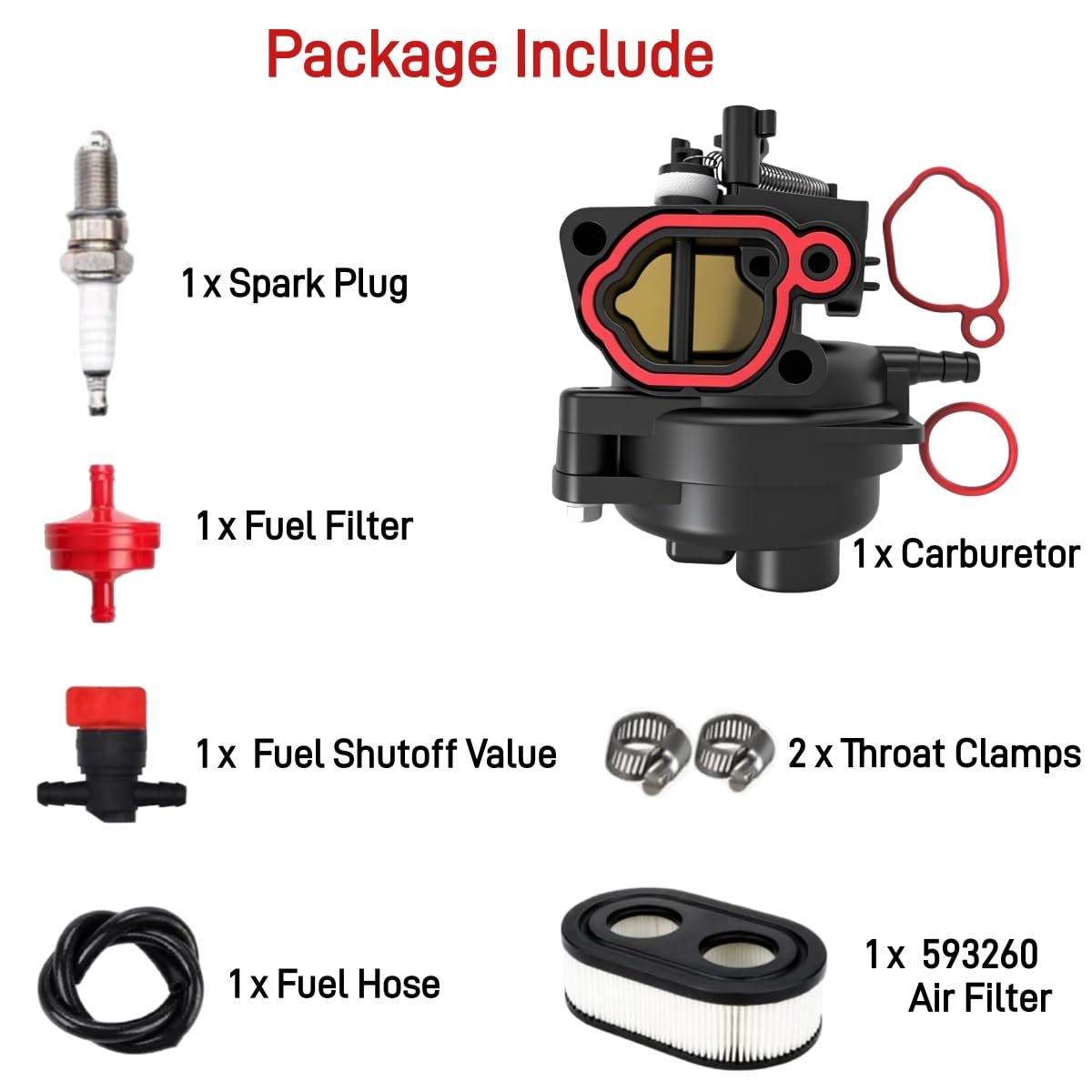 LEZZON hose clamps 8-12 mm secure connections for a leak-free setup.