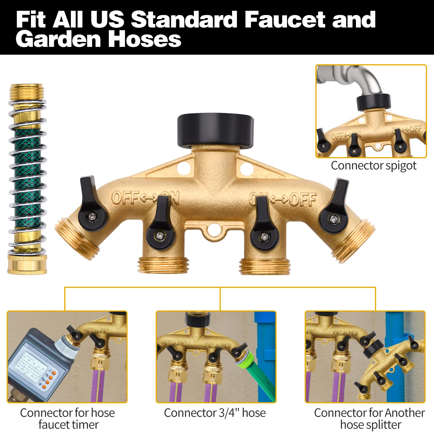 LFSEMINI coil spring hose protector prevents kinks and extends hose life
