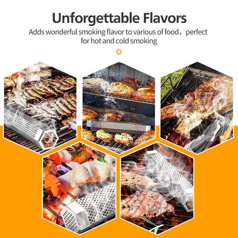LFSEMINI S-hooks keep tubes secure while grilling and smoking