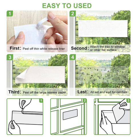 LFSYS glue strips hold insects without leaving a mess