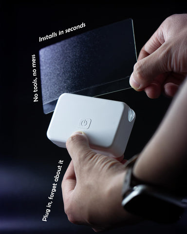 LFSYS trap easy installation shown with film removal and setup