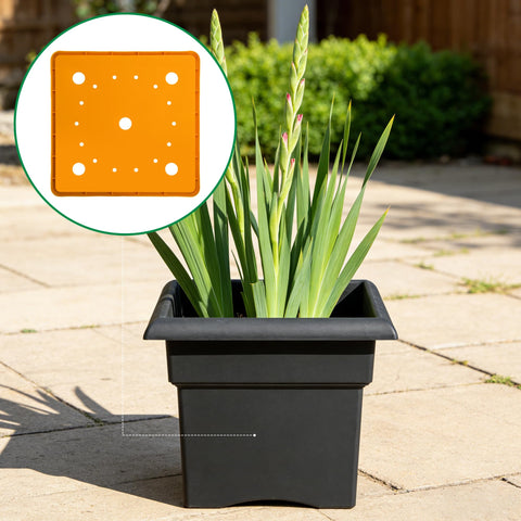 LFUTARI 13x13 insert helps minimize soil usage and reduces pot weight.