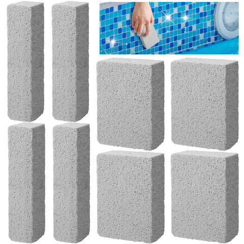 LFUTARI 8 pcs pool pumice stones set for tile cleaning and soft scrubbing.