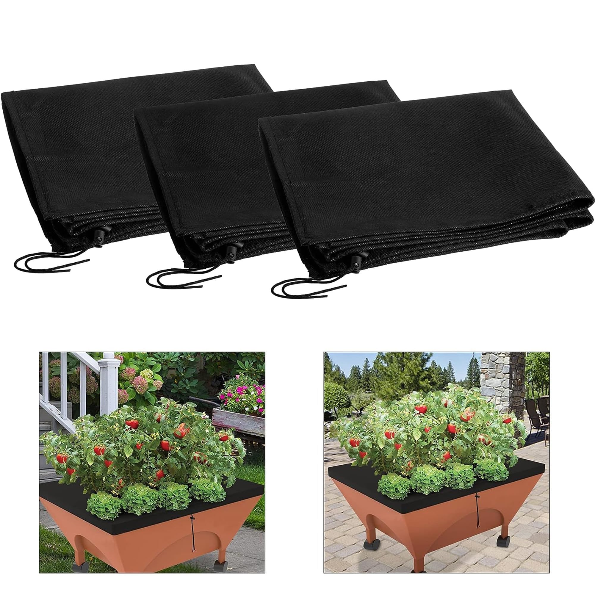 LFUTARI city pickers replacement cover on planter box reduces weeds and keeps moisture