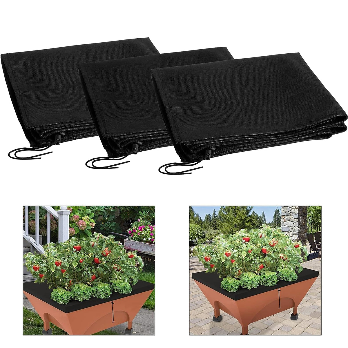 LFUTARI city pickers replacement cover on planter box reduces weeds and keeps moisture
