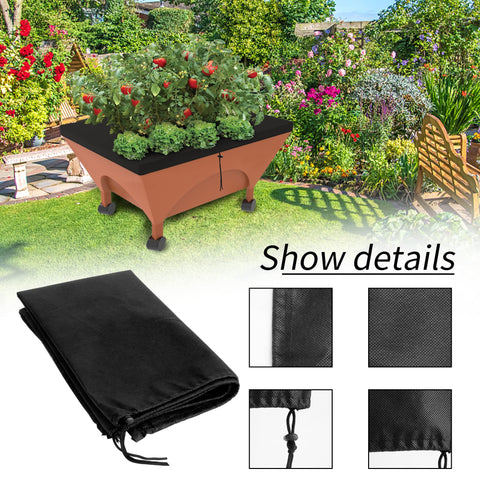 LFUTARI drawstring edge close-up shows quick tightening for any planter box