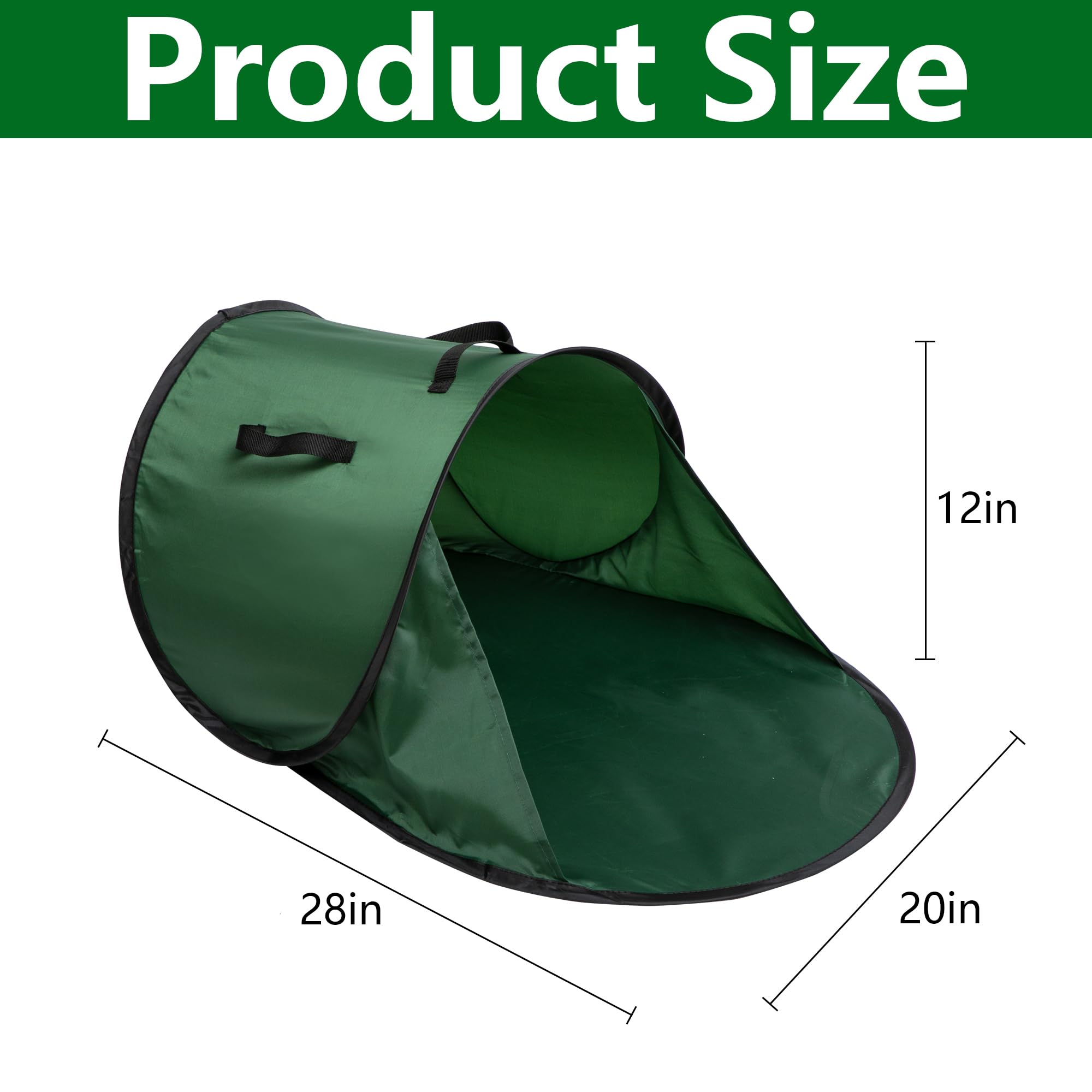 LFUTARI foldable leaf bag with wide opening for effortless loading