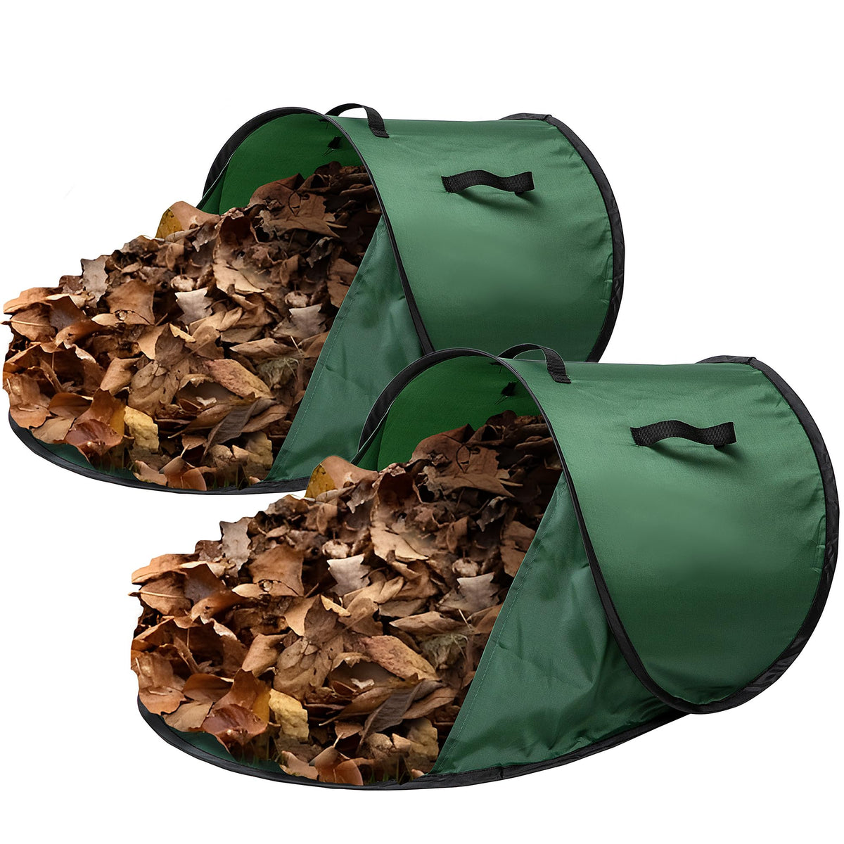 LFUTARI leaf collector in pop-up design for instant yard cleanup