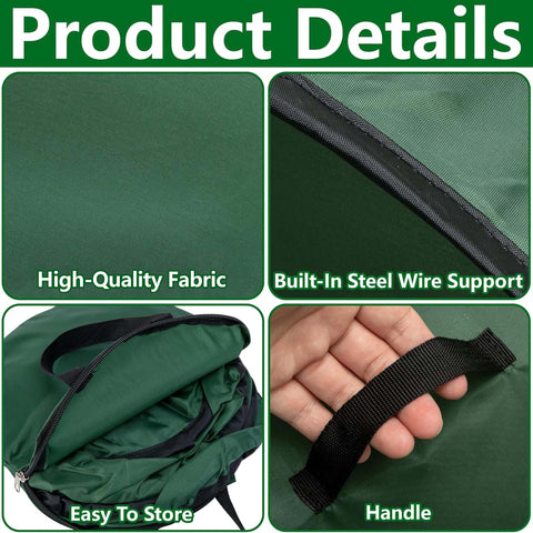 LFUTARI leaf pickup bag with integrated storage reduces trips