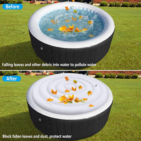 LFUTARI outdoor spa protection cover shielding from dust and leaves.