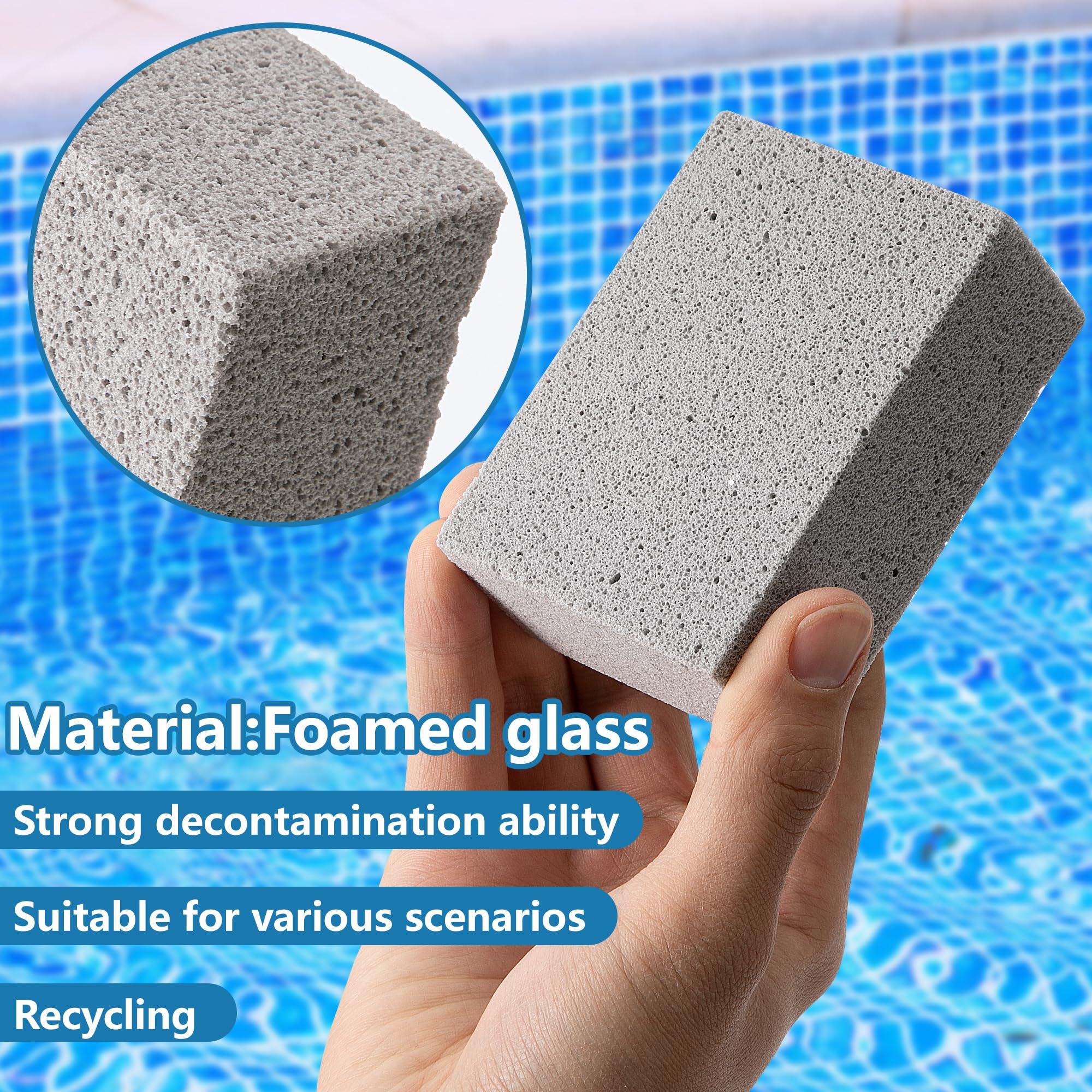 LFUTARI large 5.9x1.3x0.9 inch stone tackles rust and mineral buildup
