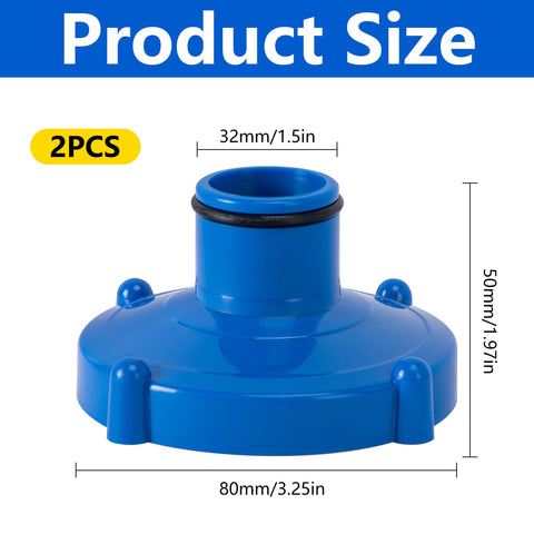 LFUTARI two-pack adapters ready for flexible pool maintenance and backup use