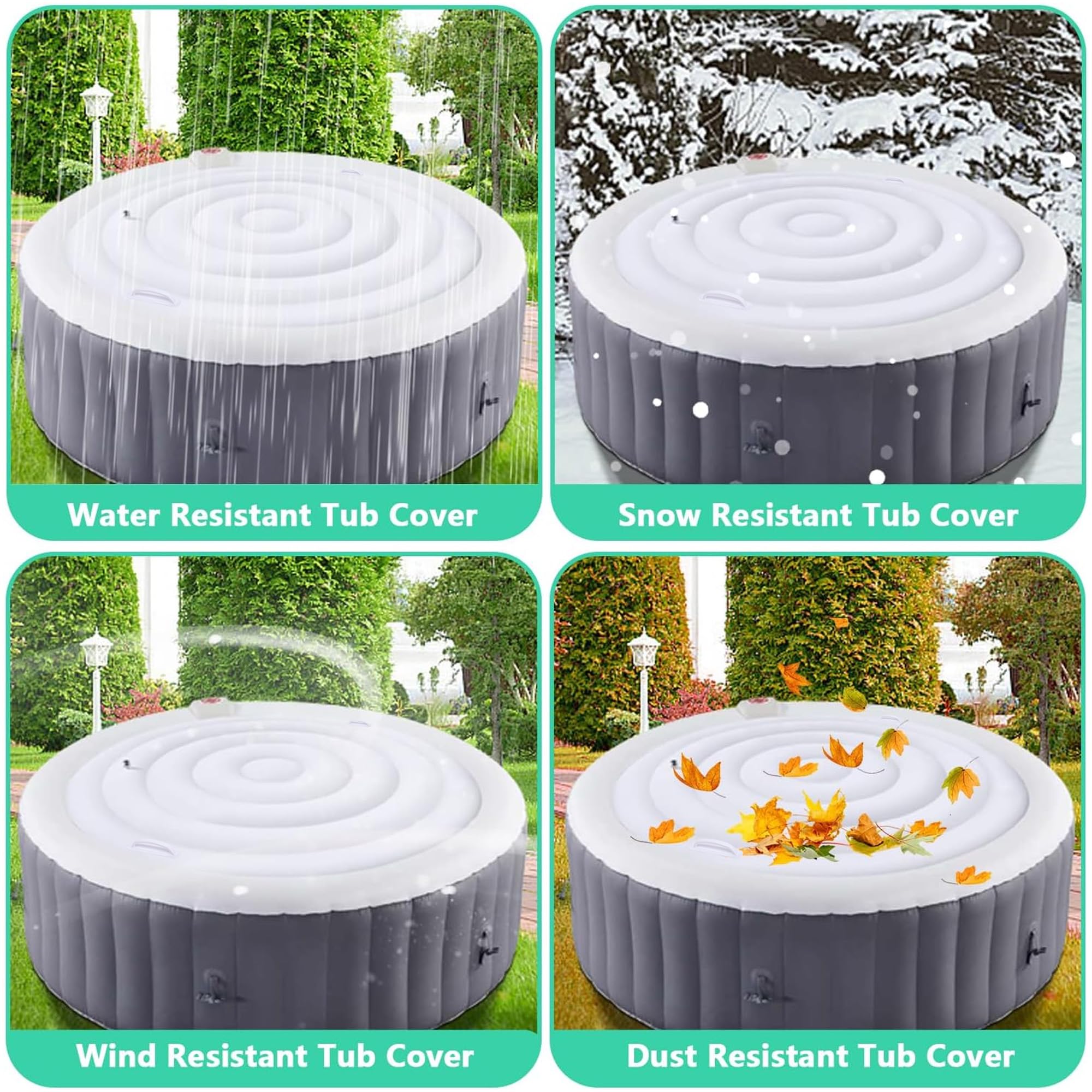 LFUTARI cover reduces evaporation to support efficient heating.