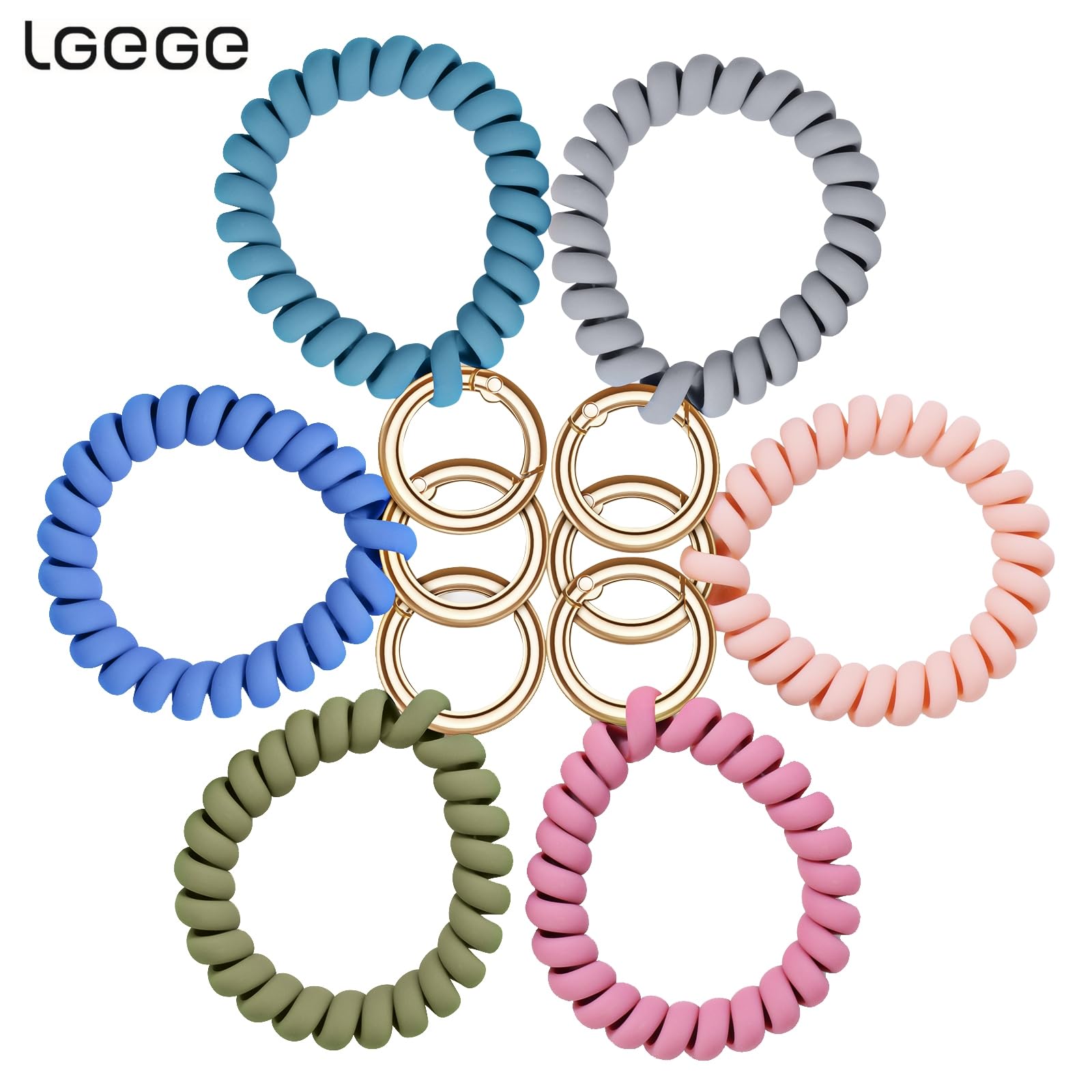 LGEGE spring flexible wrist coil worn on wrist for hands-free security