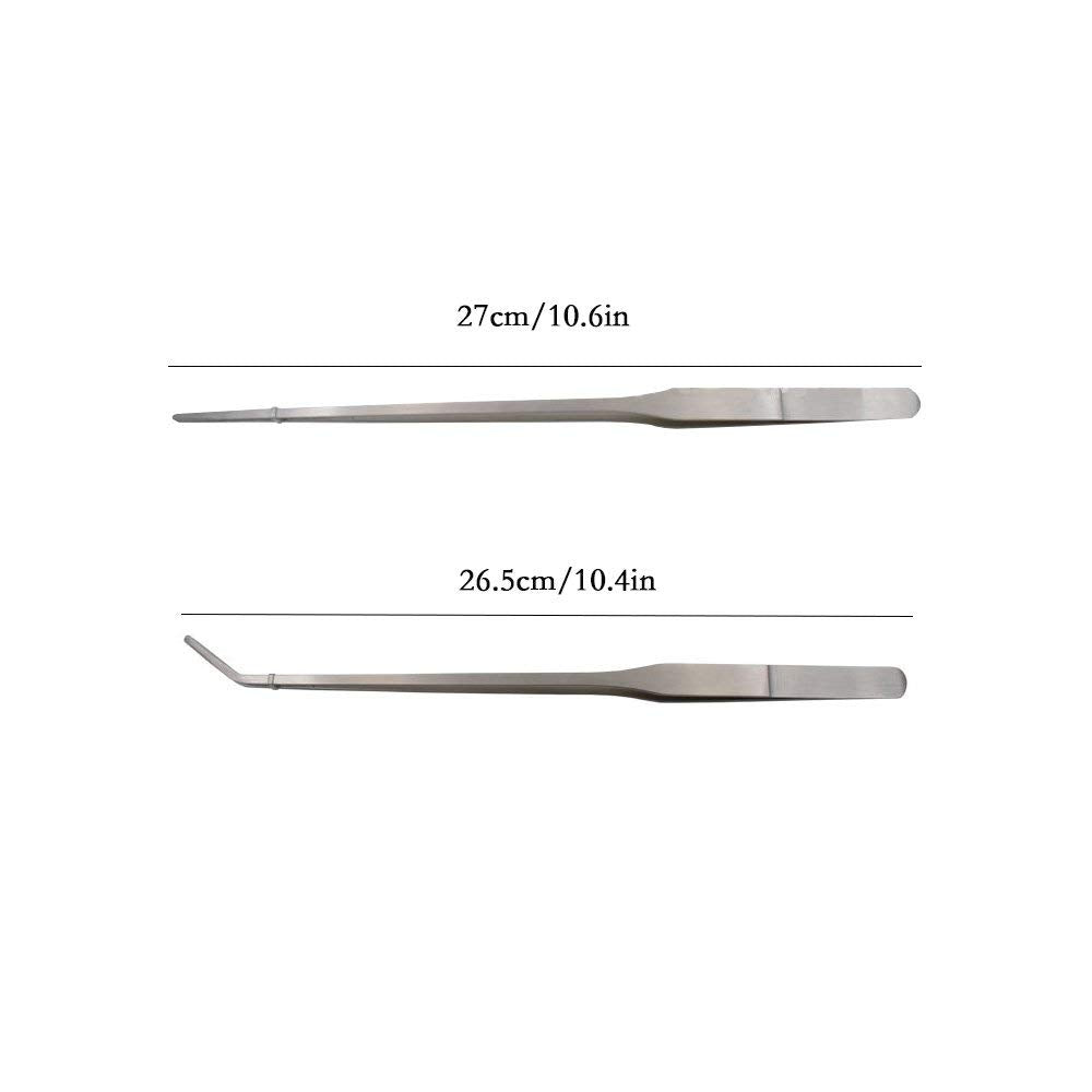 LGEGE stainless steel garden tweezers built for durability in outdoor tasks.