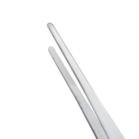 LGEGE kitchen tweezers in stainless steel for precise plating and trimming.