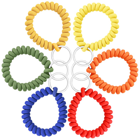 LGEGE wristlet keychain coil ideal for IDs and outdoor activities.