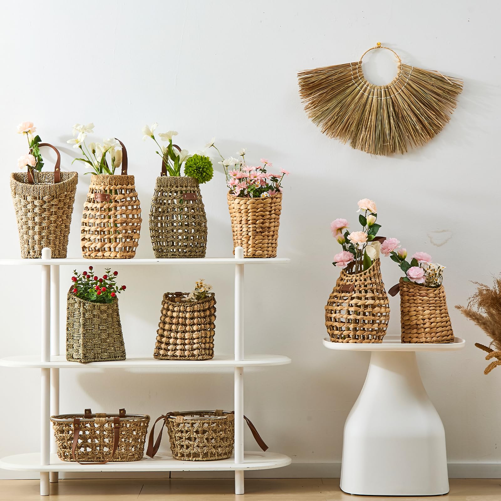 LGENHOOM 12.6 x 9.8 x 6.3 inch basket fits compact spaces.