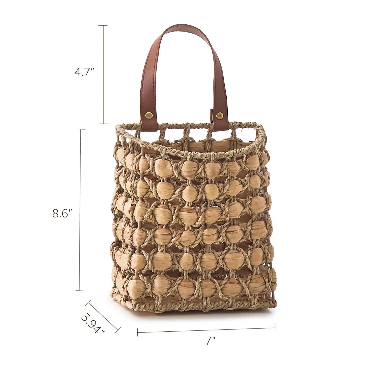 LGENHOOM wall hanging pocket basket stores small items with style.