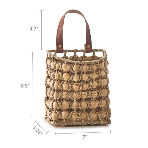 LGENHOOM wall hanging pocket basket stores small items with style.
