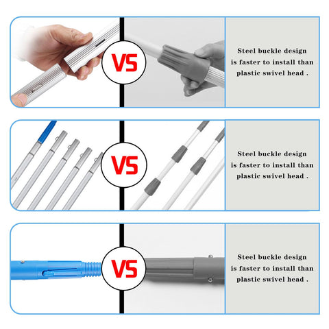 LGEXRCH rotatable brush head with angle adjustment for precise cleaning from ground.