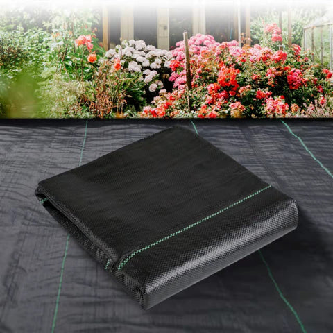 LGJIAOJIAO weed fabric blocks weeds while letting water through for healthy plants.