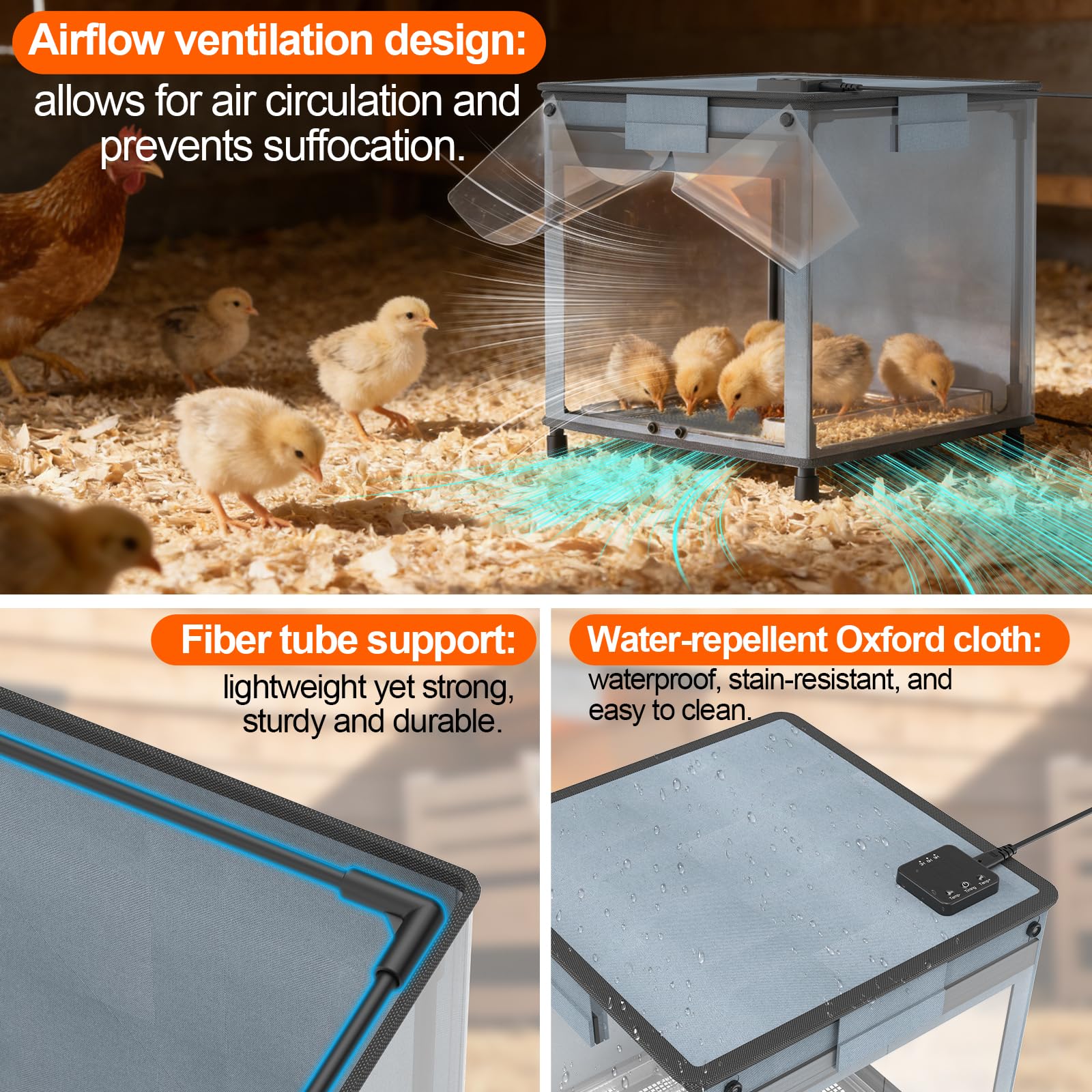 Lgtlqt chicken brooder box assembly process with quick setup guidance.