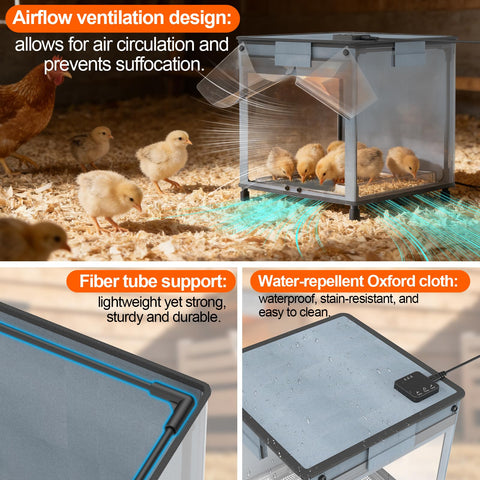 Lgtlqt chicken brooder box assembly process with quick setup guidance.