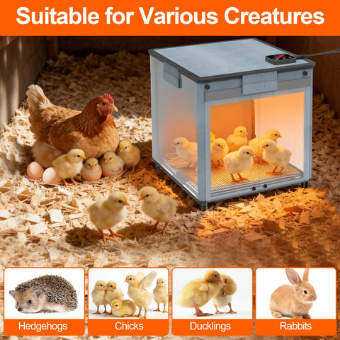 Lgtlqt chicken brooder box waterproof material easy cleaning and maintenance.