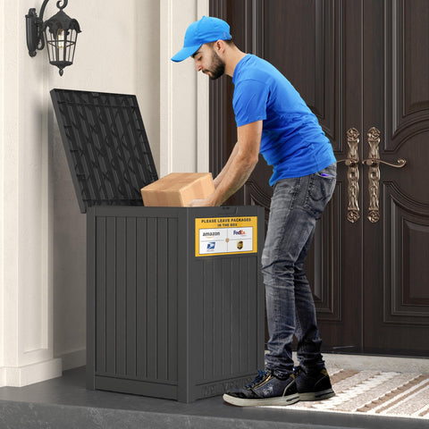 LHBGO outdoor storage box easy tool-free assembly