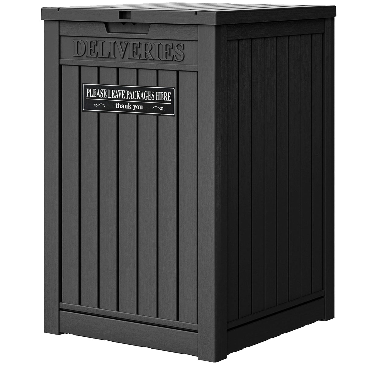 LHBGO delivery box outdoors with spacious interior for multiple packages.