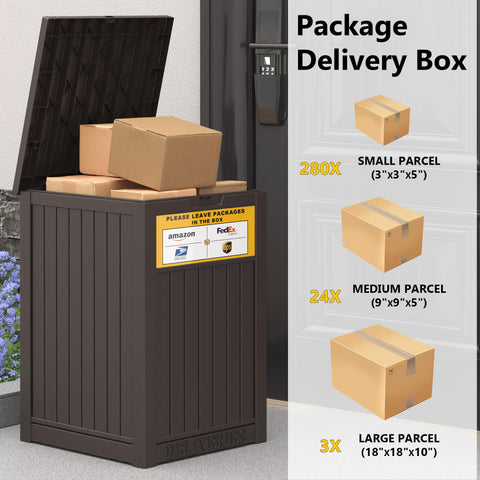 LHBGO porch placement offers convenient curbside pickup visibility.