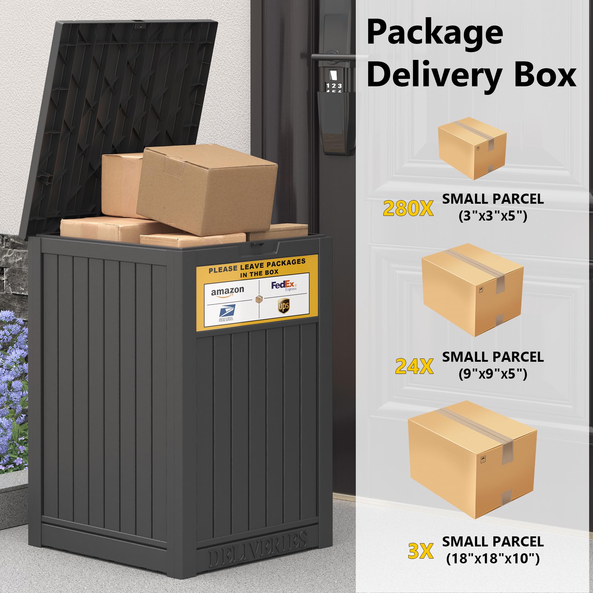 LHBGO porch-ready box adds security for deliveries