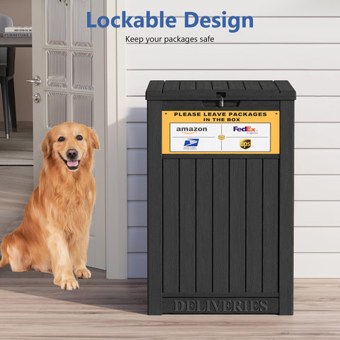 LHBGO waterproof outdoor storage protects deliveries and items