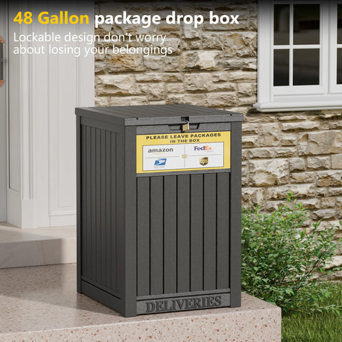 LHBGO weatherproof resin delivery box protects contents