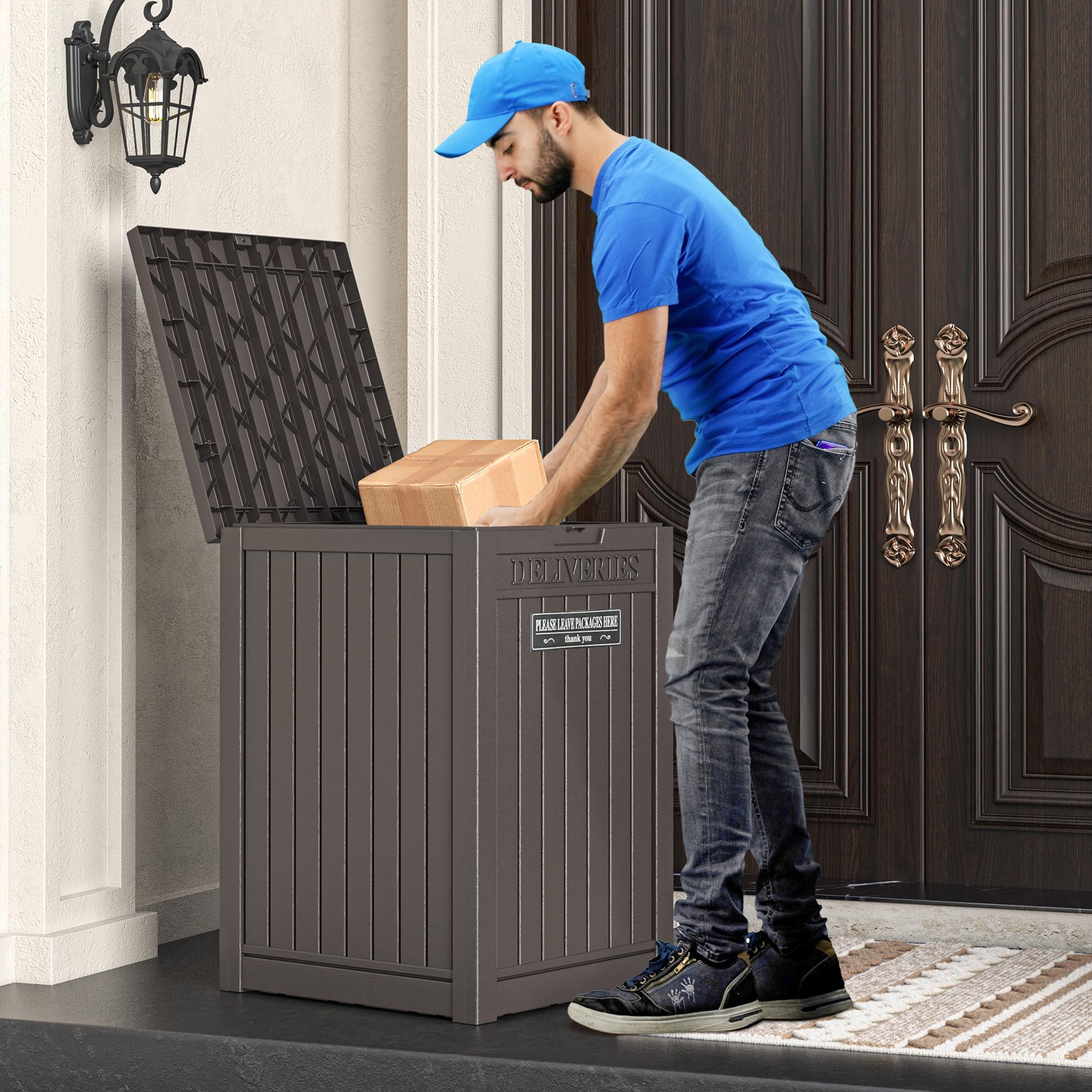 LHBGO double wall resin construction boosts outdoor durability.