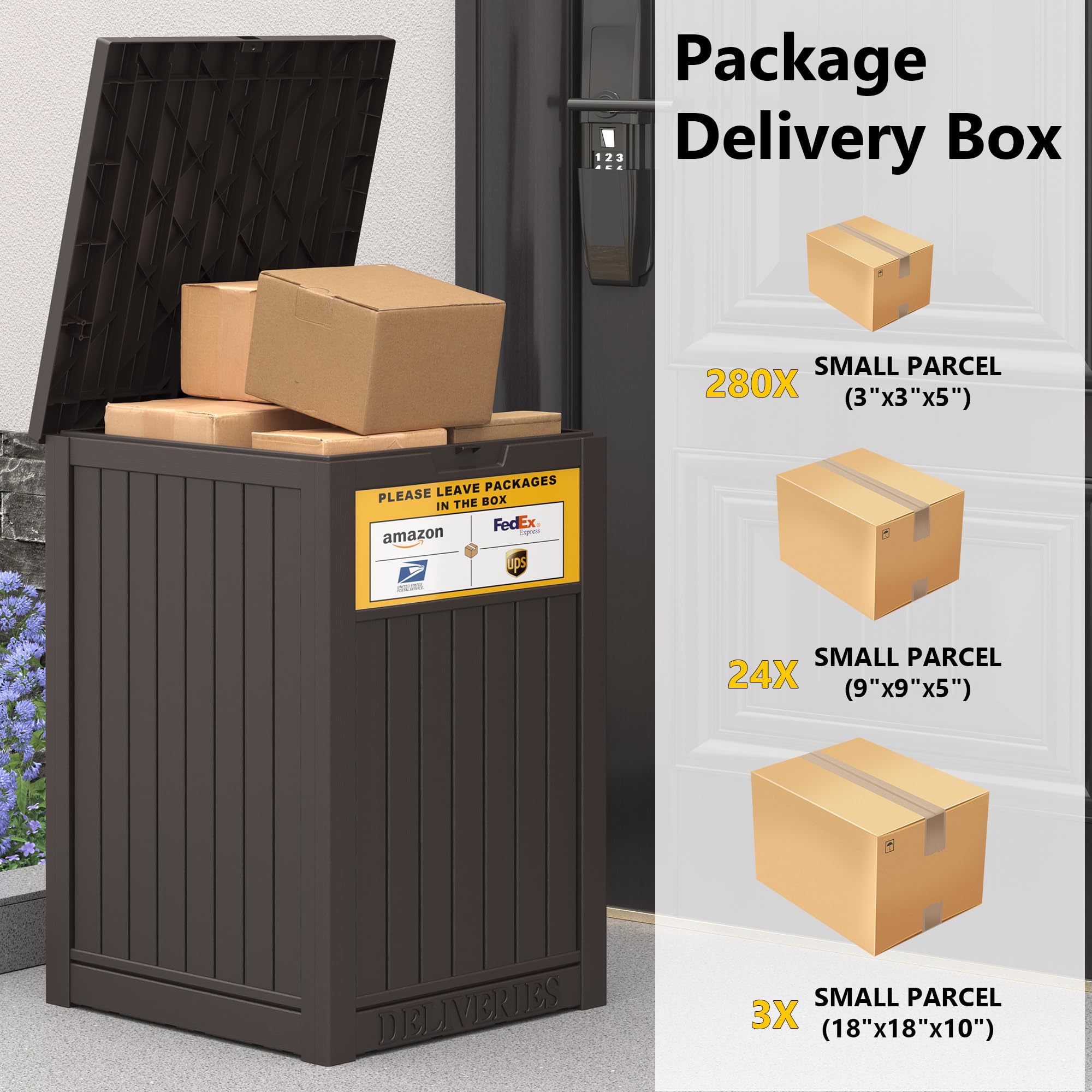 LHBGO lockable lid provides added security for valuables and parcels.