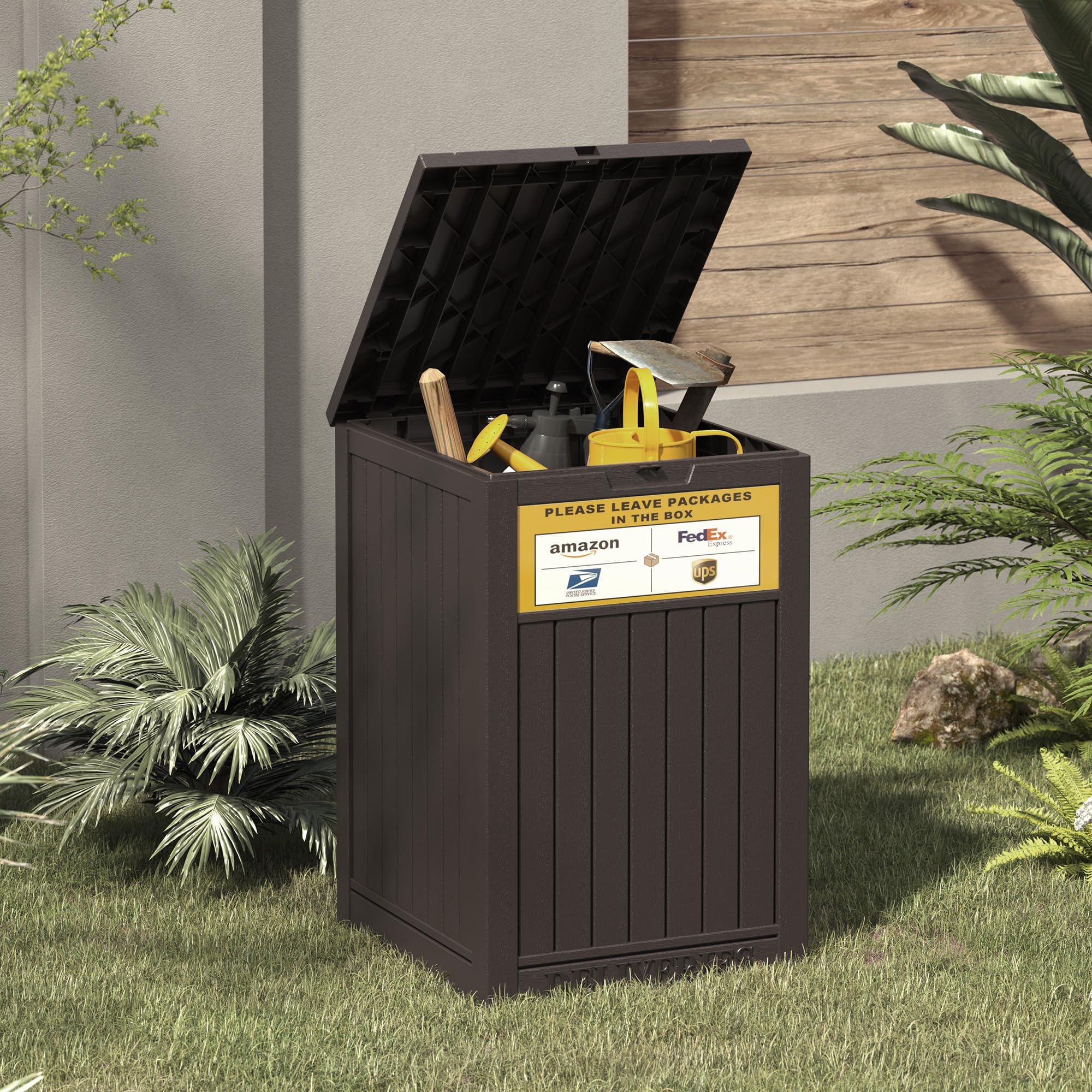 LHBGO durable resin construction withstands outdoor use across seasons.