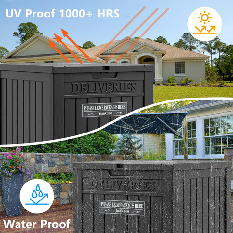 LHBGO waterproof design protects packages from rain.
