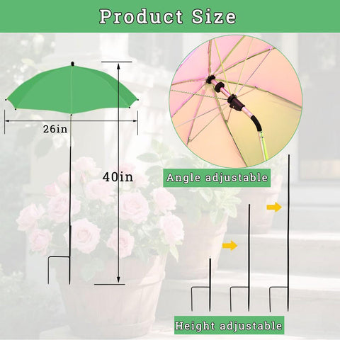 LHongL adjustable-height plant umbrella shade for flexible sun protection.